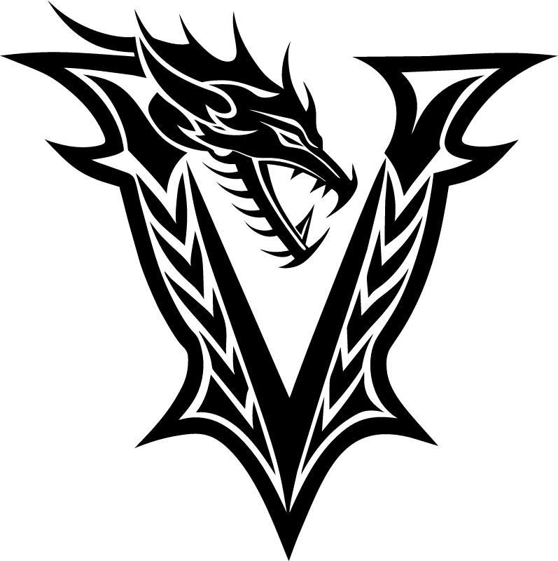 Dragon Alphabet V Letter