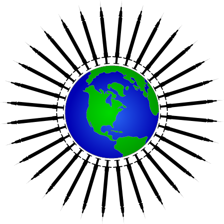 Earth Surrounded by Syringe Halo