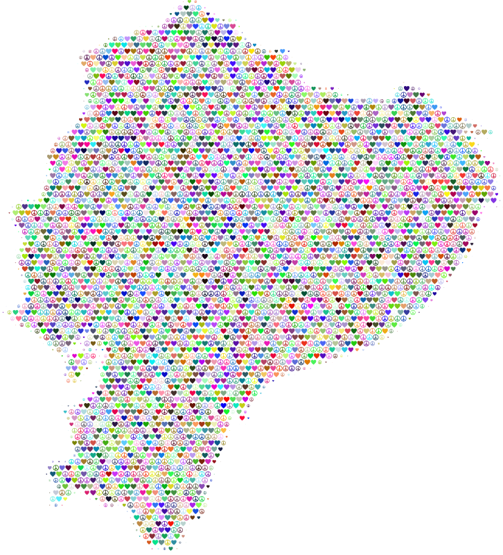 Ecuador Love & Peace Map