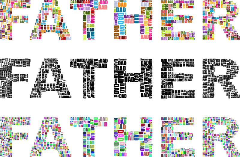 Father's Day Typography Art