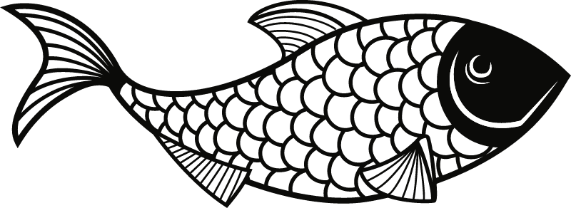 Fish Line Art by OKSmith