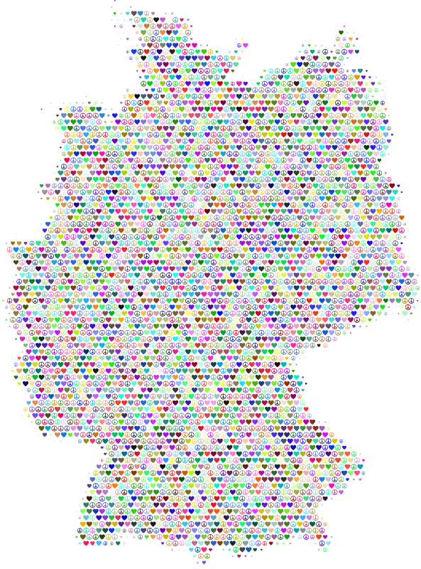 Germany Love & Peace Map