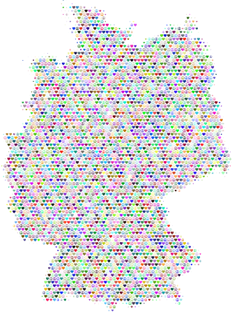 Germany Love & Peace Map