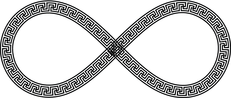 Greek Meander Infinity Emblem