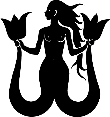 Heraldic Mermaid Emblem