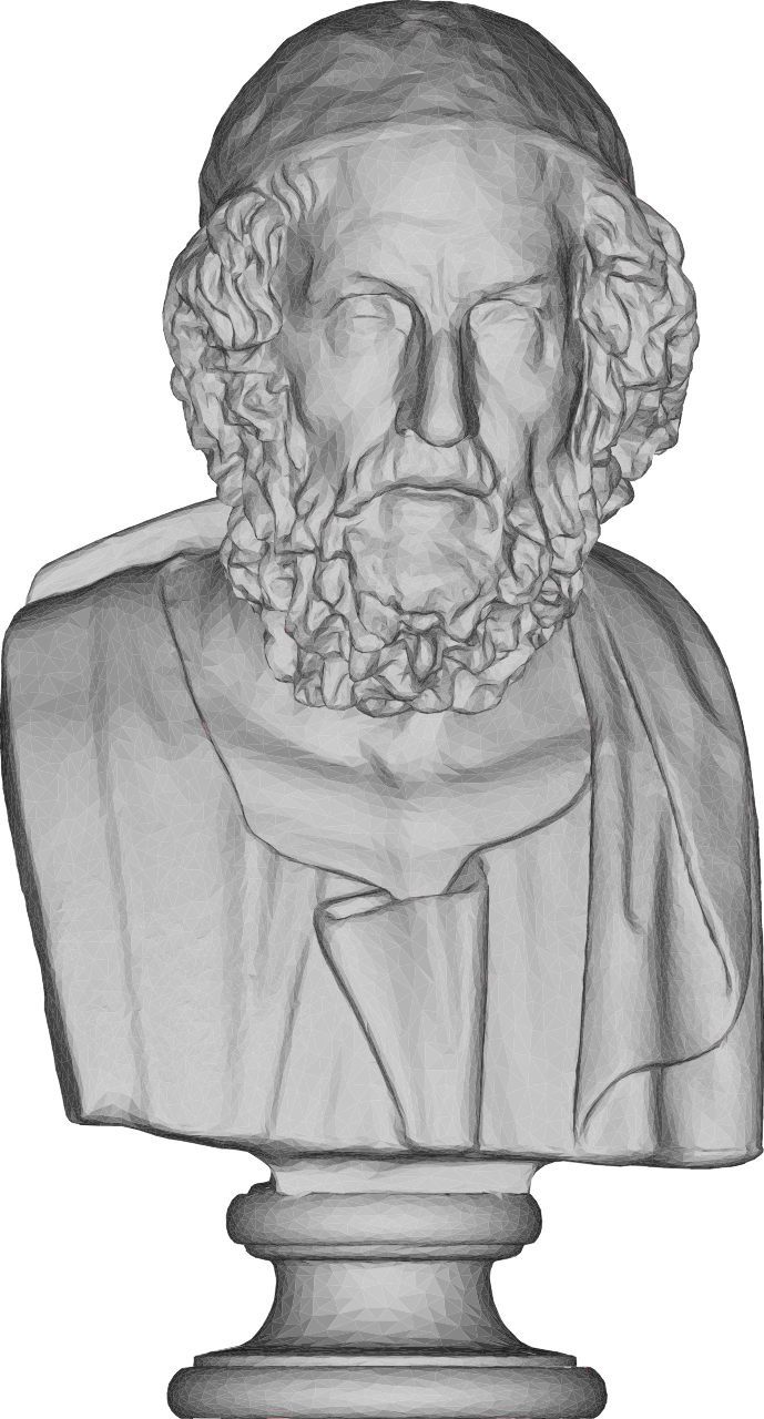 Homer 3D Bust Sculpture