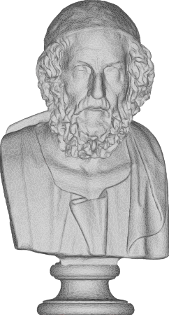 Homer 3D Bust Sculpture