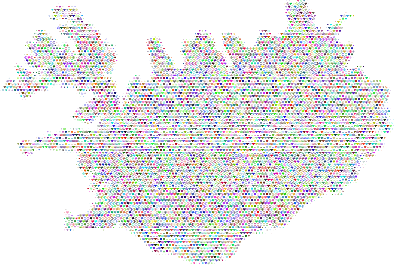 Iceland Love and Peace Map