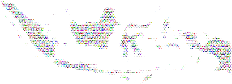 Indonesia Love & Peace Map