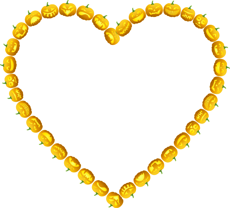 Jackolantern Heart Frame