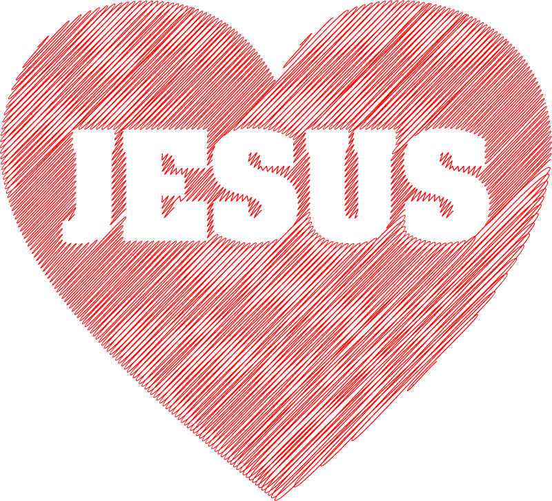 Jesus Heart Calligraphy