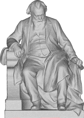 Johannes Brahms 3D Sculpture