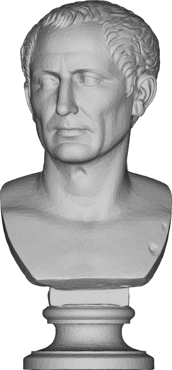 Julius Caesar Low Poly Bust