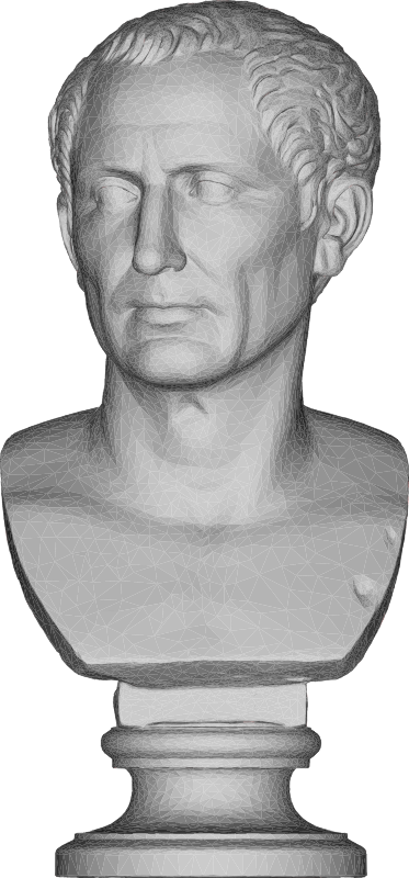 Julius Caesar Low Poly Bust