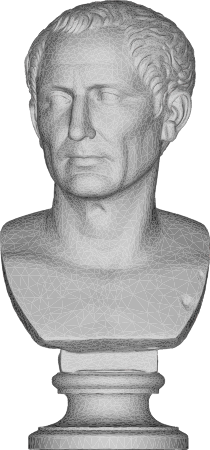 Julius Caesar Low Poly Bust