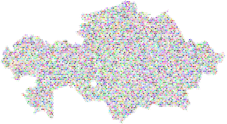 Kazakhstan Love & Peace Map