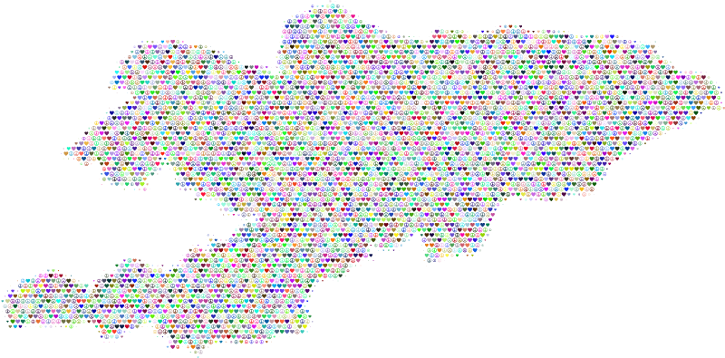 Kyrgyzstan Love & Peace Map