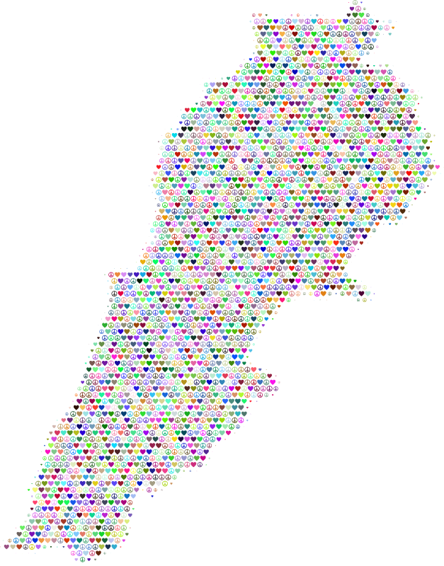 Lebanon Love & Peace Map