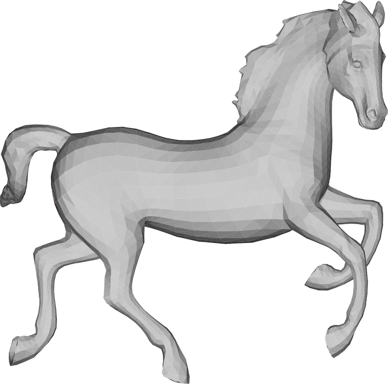 Low Poly 3D Horse Model