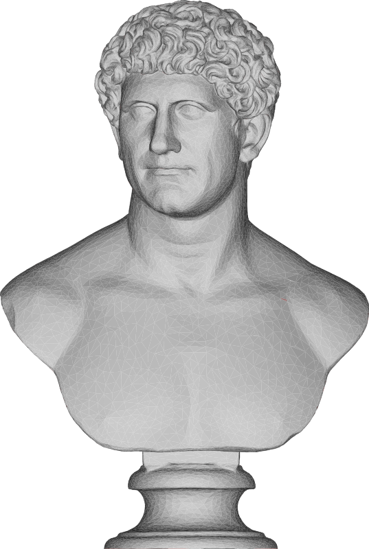 Marcus Antonius Bust Sculpture 3D
