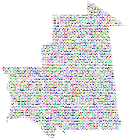 Mauritania Love & Peace Map