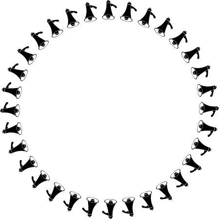 Megaphone Circular Frame