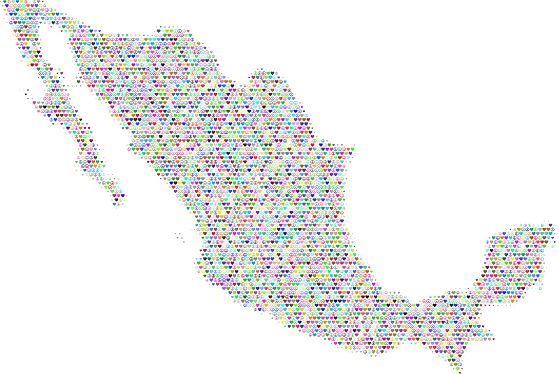 Mexico Love & Peace Map