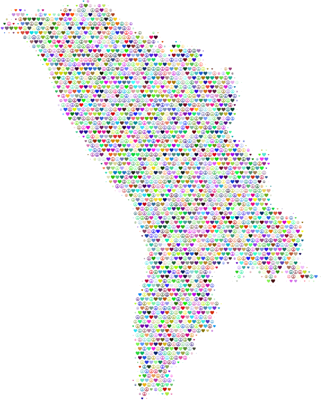 Moldova Love & Peace Map