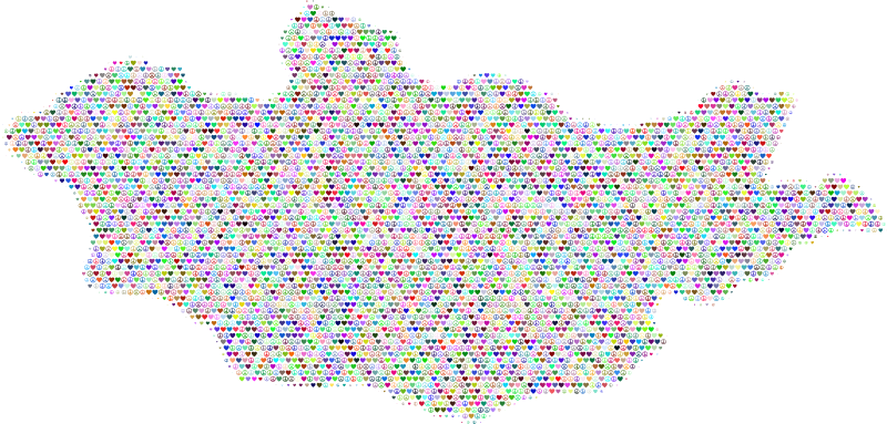 Mongolia Love & Peace Map