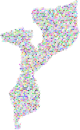 Mozambique Love & Peace Map