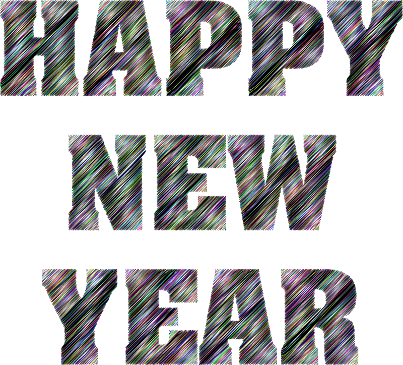 New Year Celebration Typography
