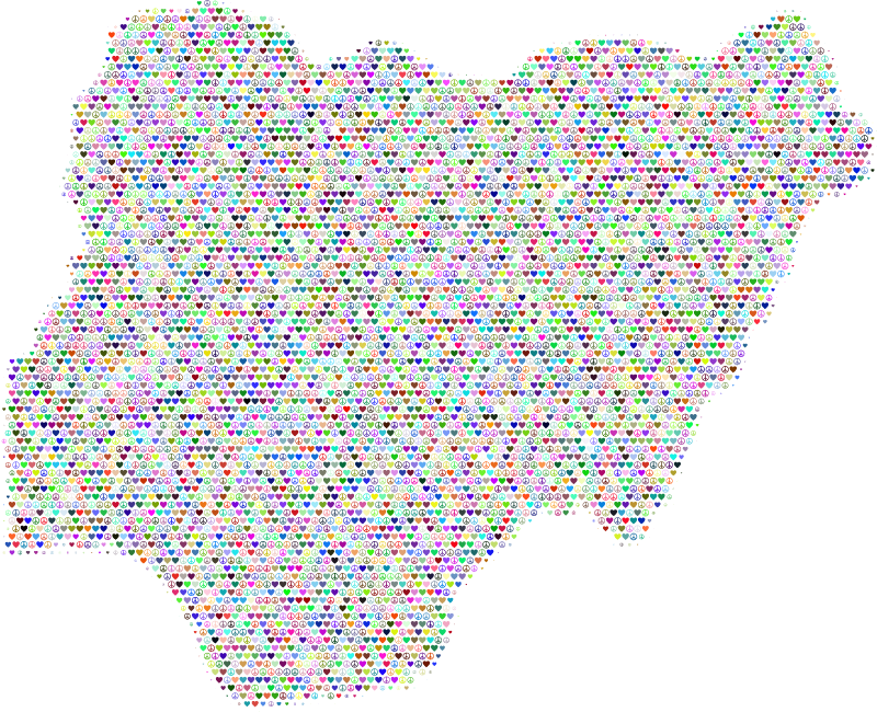 Nigeria Love & Peace Map