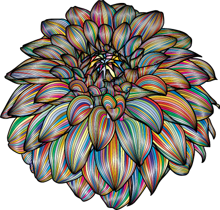 Prismatic Dahlia Floral Design