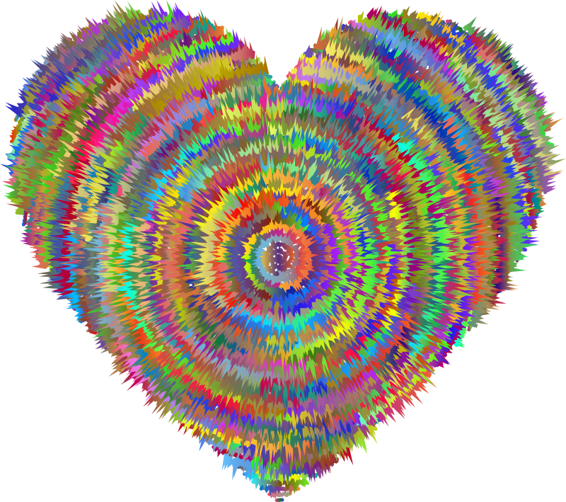 Psychedelic 60s Heart