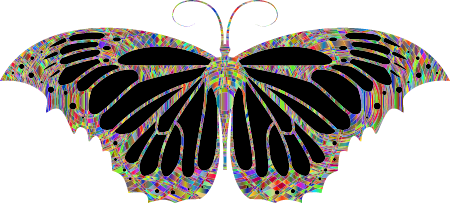 Psychedelic Butterfly Art