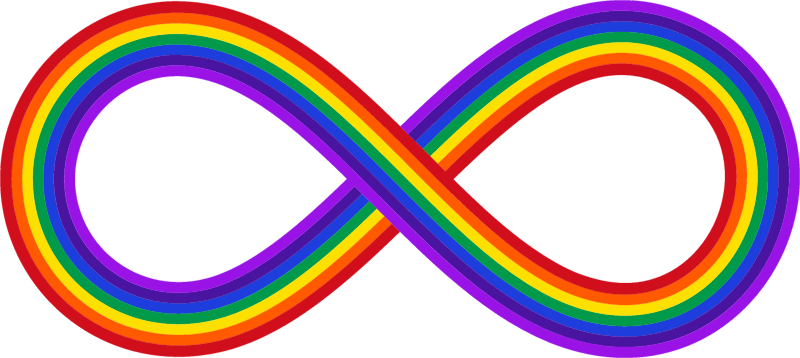 Rainbow Infinity Symbol