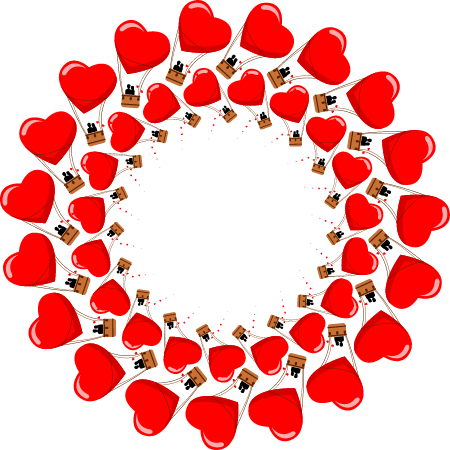 Romantic Hot Air Balloon Frame