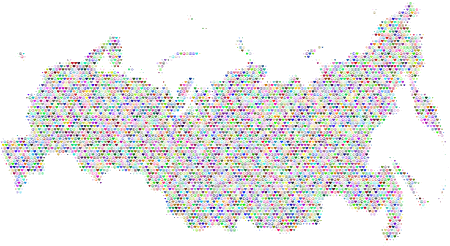 Russia Love & Peace Map
