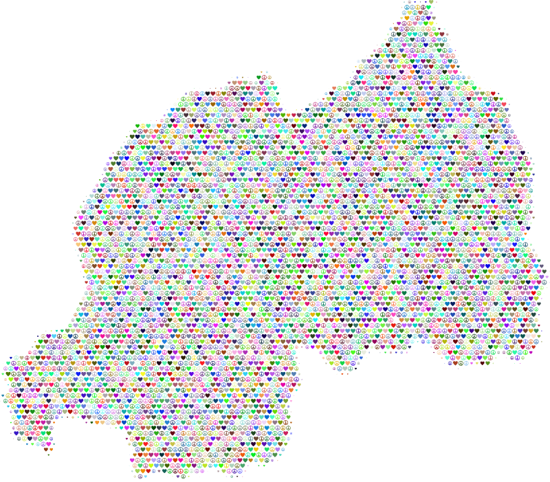 Rwanda Love & Peace Map