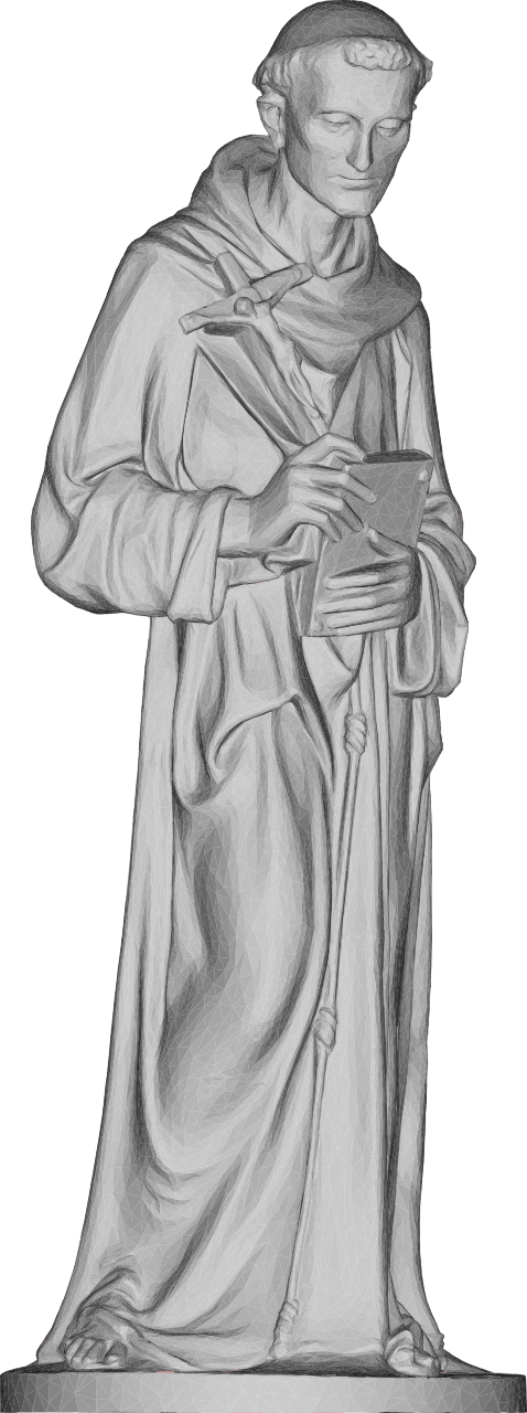 Saint Francis of Assisi 3D Statue