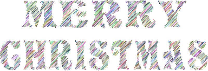 Scribbled Merry Christmas Typography