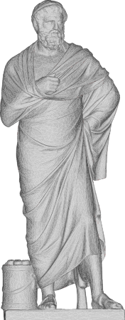 Sophocles 3D Bust Sculpture