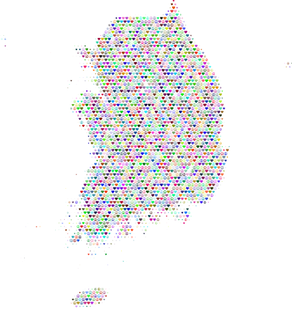 South Korea Peace & Love Map