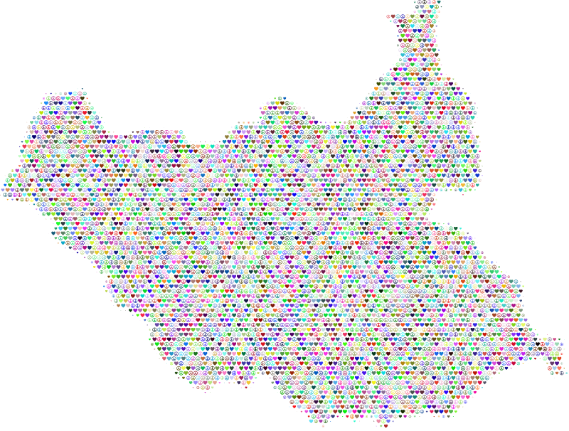 South Sudan Love & Peace Map