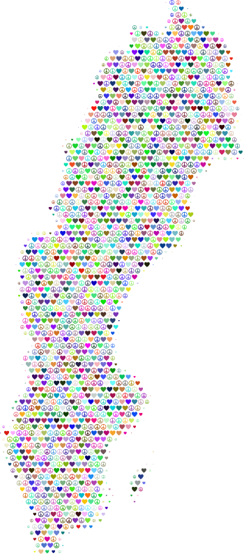 Sweden Love & Peace Map