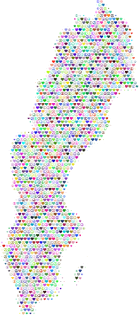 Sweden Love & Peace Map
