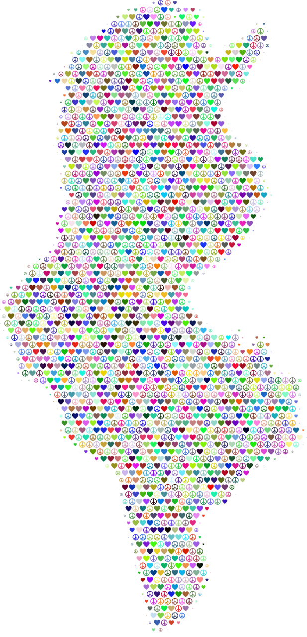 Tunisia Love & Peace Map