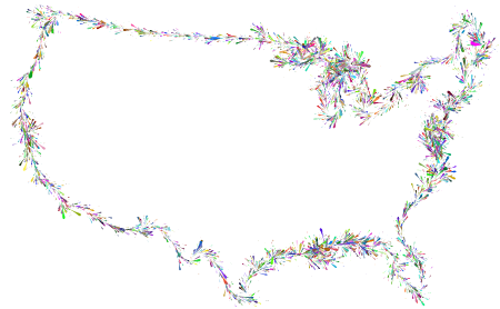 United States Splatter Art