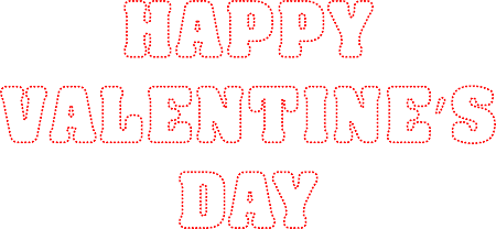 Valentine’s Day Heart Typography