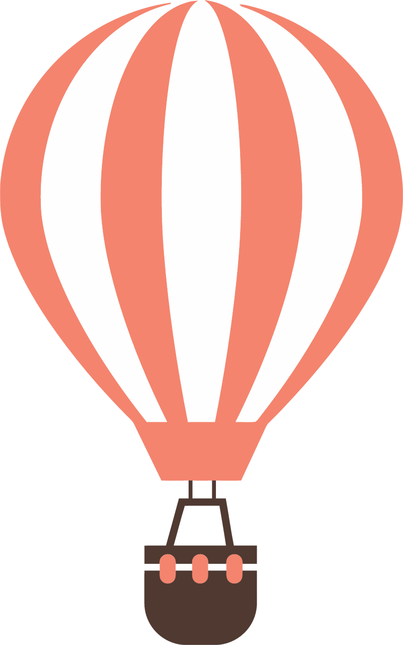 Vectorized Hot Air Balloon